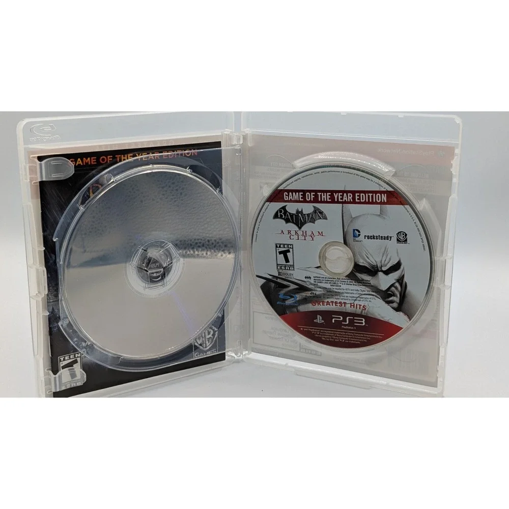 Batman Arkham Asylum & Arkham City Dual Pack (Sony Playstation 3, 2013) W/Manual